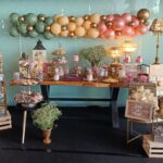 Candy Bar boda con arco de globos